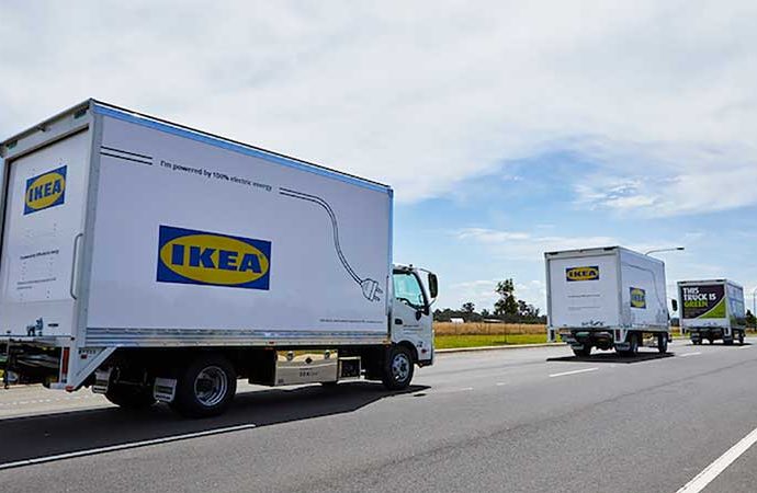 Camiones Electricos De Ikea Fabricados Por Sea Electric